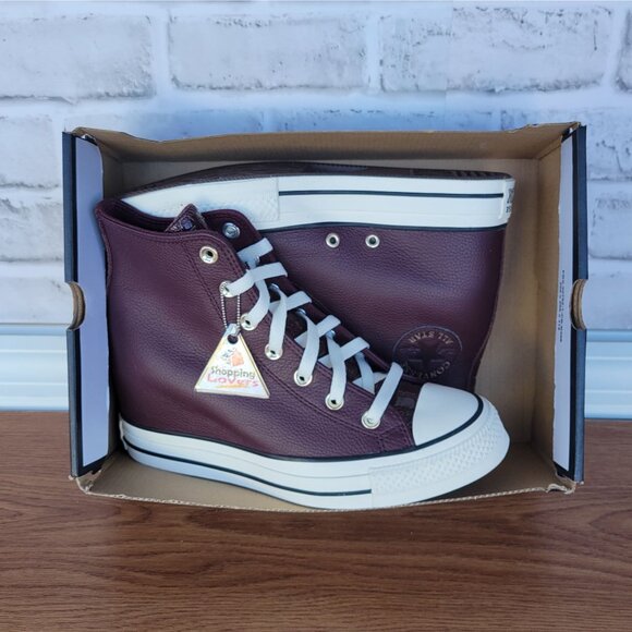 ❤️Converse Chuck Taylor All Star Wedge 8.5 Womens Shoes Sneaker Burgundy A12349C - Picture 10 of 15